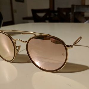 RayBan round double bridge sunglasses